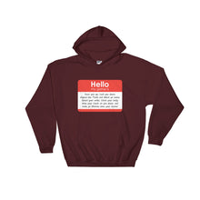 Load image into Gallery viewer, LlaBaLl Brand "Hello My Game Is" Hooded Sweatshirt