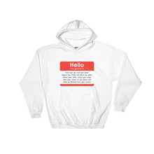 Load image into Gallery viewer, LlaBaLl Brand "Hello My Game Is" Hooded Sweatshirt