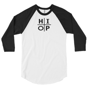 "HIP HOP; Addition" 3/4 sleeve raglan shirt