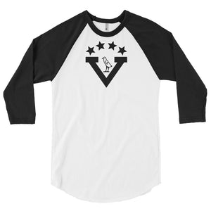 "Varsity" Brand; 3/4 sleeve raglan shirt