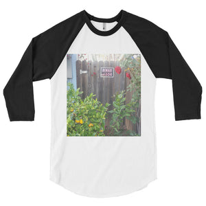 "Beware of GOD" Branded 3/4 sleeve raglan shirt