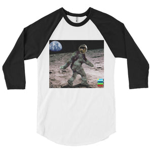 F.E.S. "First Foot on the Moon" 3/4 sleeve raglan shirt