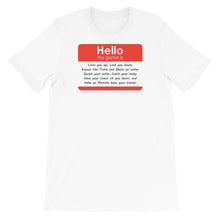 Load image into Gallery viewer, BvsE &quot;Hello&quot; Short-Sleeve Unisex T-Shirt