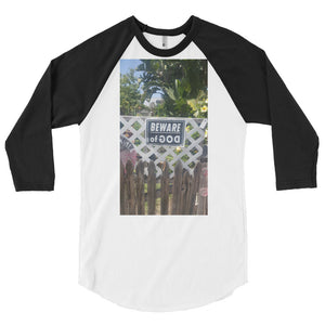 "Beware of GOD" Branded 3/4 sleeve raglan shirt